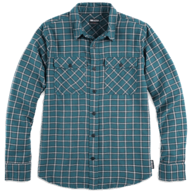Outdoor UK Men's Feedback Flannel Shirt Light Treeline Plaid
