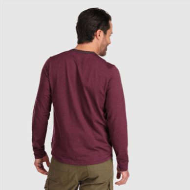 Outdoor UK Men's Baritone L/S Henley Kalamata Heather
