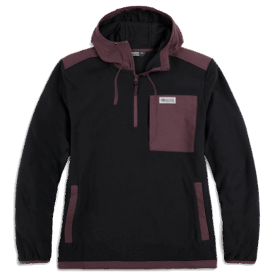 Outdoor UK Men's Trail Mix Pullover Hoodie Black/Elk