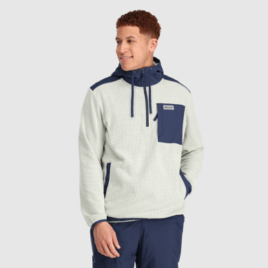 Outdoor UK Men's Trail Mix Pullover Hoodie Sand/Naval Blue