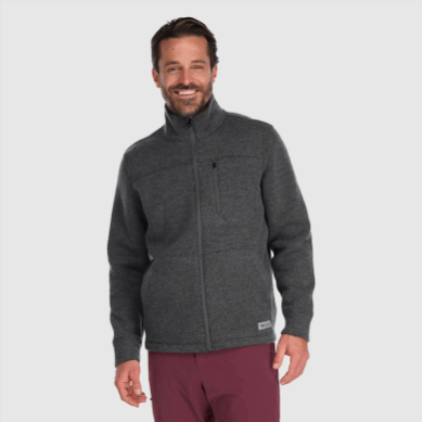 Outdoor UK Men's Flurry Jacket Charcoal