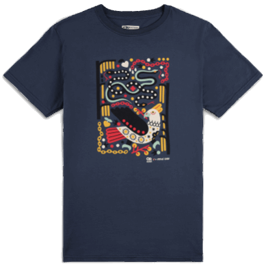Outdoor UK Artist Series Graphic T-Shirt Naval Blue