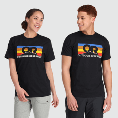 Outdoor UK Or Advocate Stripe T-Shirt Black