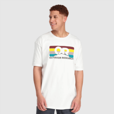 Outdoor UK Or Advocate Stripe T-Shirt White