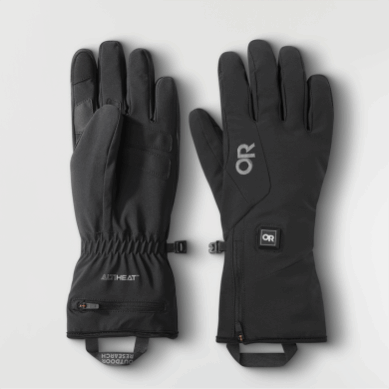 Outdoor UK Men's Sureshot Heated Softshell Gloves Black