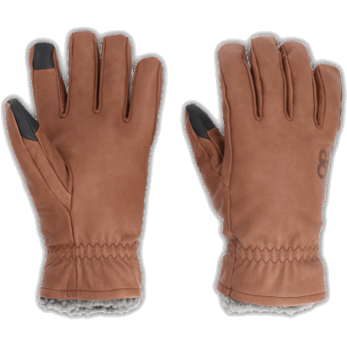 Outdoor UK Deming Sensor Gloves Chocolate Natural