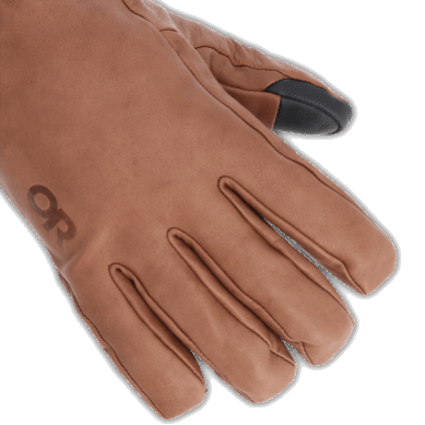 Outdoor UK Deming Sensor Gloves Chocolate Natural